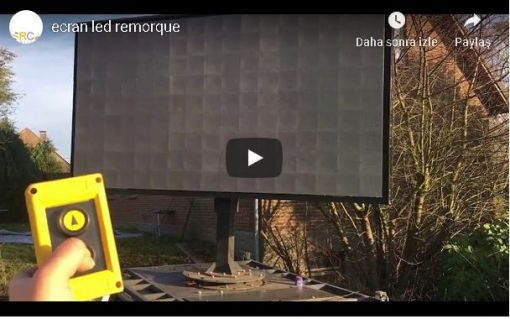 ecran led remorque video