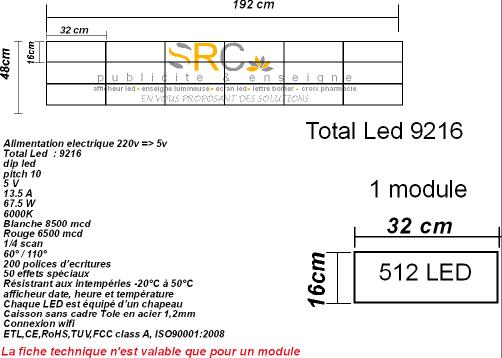  journal lumineux programable afficheur led programable