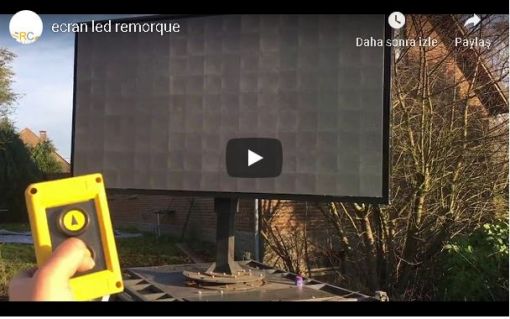  ecran led remorque video